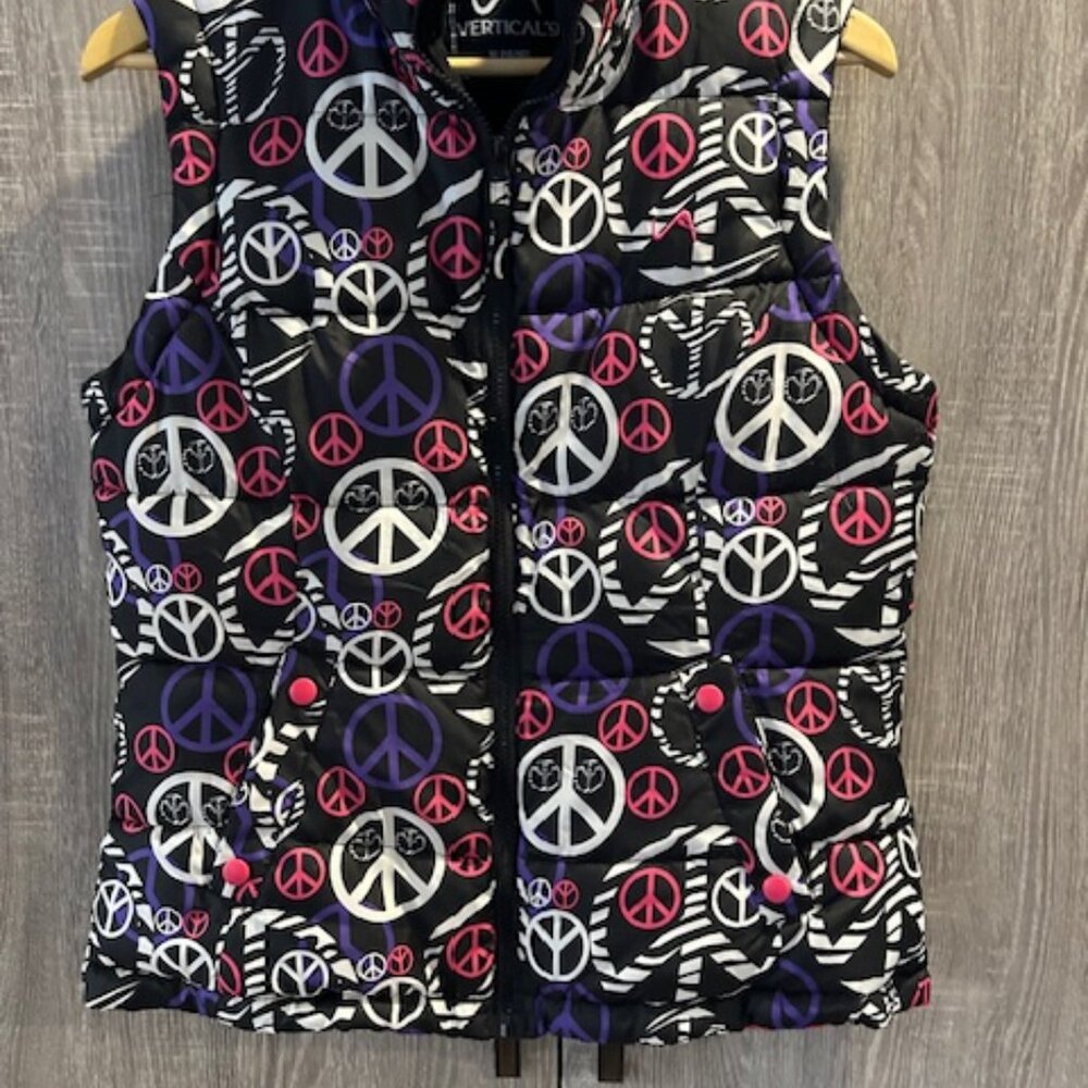 Woment\'s /Girls Vertical 9 Peace Sign Vest